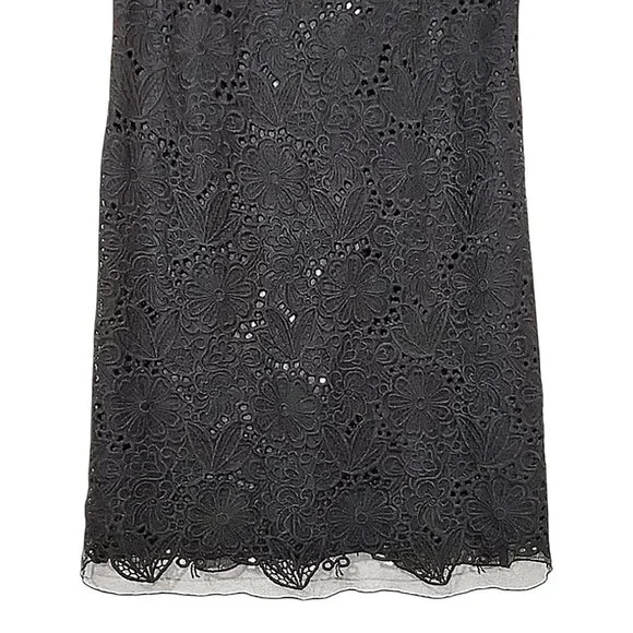 Lilly Pulitzer Jeanette Black Eyelet Cocktail Dress WedGuest/Party/Summer 10 - Picture 6 of 12